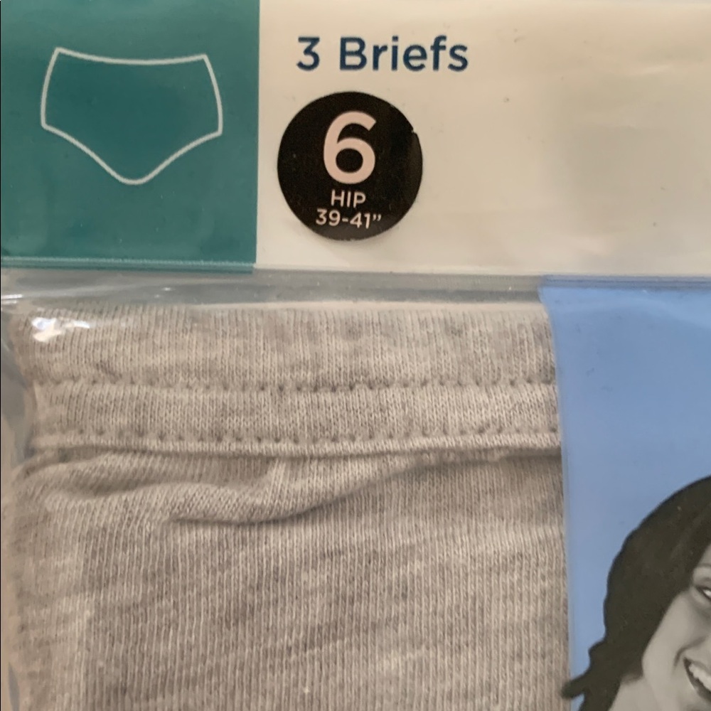Jockey Women's Briefs 2 - 3pack size 6 in Gray. Lite, medium and dark. - Picture 6 of 8
